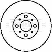 Borg & Beck BBD4349 - Тормозной диск avtokuzovplus.com.ua