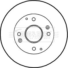 Borg & Beck BBD4350 - Гальмівний диск autocars.com.ua