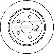 Borg & Beck BBD4354 - Гальмівний диск autocars.com.ua