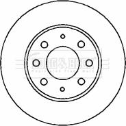 Borg & Beck BBD4356 - Гальмівний диск autocars.com.ua