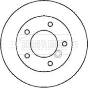 Borg & Beck BBD4370 - Гальмівний диск autocars.com.ua