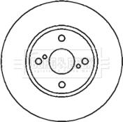 Borg & Beck BBD4381 - Тормозной диск avtokuzovplus.com.ua