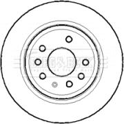 Borg & Beck BBD4396 - Гальмівний диск autocars.com.ua