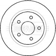 Borg & Beck BBD4403 - Тормозной диск avtokuzovplus.com.ua