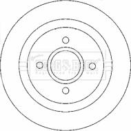 Borg & Beck BBD4421 - Гальмівний диск autocars.com.ua