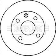 Borg & Beck BBD4435 - Гальмівний диск autocars.com.ua