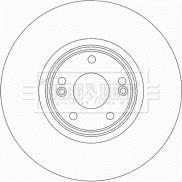 Borg & Beck BBD4438 - Тормозной диск avtokuzovplus.com.ua