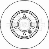 Borg & Beck BBD4443 - Гальмівний диск autocars.com.ua