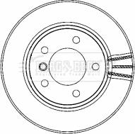 Borg & Beck BBD4463 - Гальмівний диск autocars.com.ua