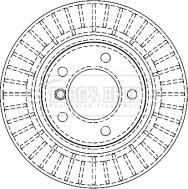 Borg & Beck BBD4464 - Гальмівний диск autocars.com.ua