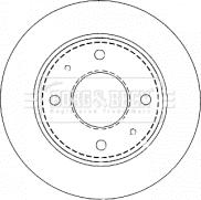 Borg & Beck BBD4478 - Гальмівний диск autocars.com.ua