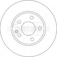 Borg & Beck BBD4484 - Тормозной диск avtokuzovplus.com.ua