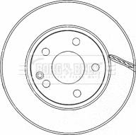 Borg & Beck BBD4485 - Тормозной диск avtokuzovplus.com.ua