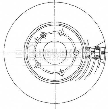 Borg & Beck BBD4486 - Гальмівний диск autocars.com.ua