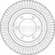 Borg & Beck BBD4502 - Тормозной диск avtokuzovplus.com.ua