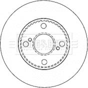 Borg & Beck BBD4503 - Гальмівний диск autocars.com.ua