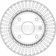 Borg & Beck BBD4511 - Тормозной диск avtokuzovplus.com.ua