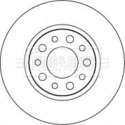 Borg & Beck BBD4515 - Гальмівний диск autocars.com.ua