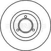 Borg & Beck BBD4516 - Гальмівний диск autocars.com.ua
