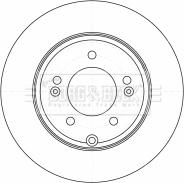 Borg & Beck BBD4525 - Гальмівний диск autocars.com.ua