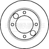 Borg & Beck BBD4536 - Гальмівний диск autocars.com.ua