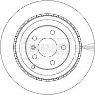 Borg & Beck BBD4543 - Гальмівний диск autocars.com.ua