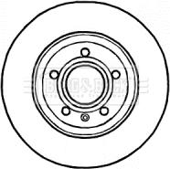 Borg & Beck BBD4545 - Гальмівний диск autocars.com.ua