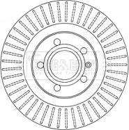 Borg & Beck BBD4548 - Гальмівний диск autocars.com.ua