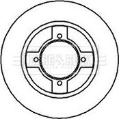 Borg & Beck BBD4549 - Гальмівний диск autocars.com.ua