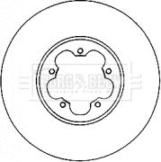 Borg & Beck BBD4562 - Тормозной диск avtokuzovplus.com.ua