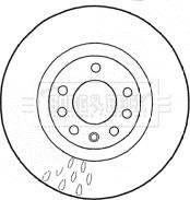 Borg & Beck BBD4576 - Тормозной диск avtokuzovplus.com.ua