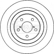 Borg & Beck BBD4581 - Гальмівний диск autocars.com.ua