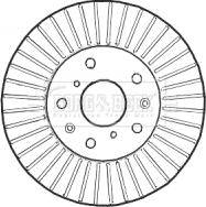 Borg & Beck BBD4586 - Тормозной диск avtokuzovplus.com.ua