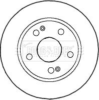 Borg & Beck BBD4591 - Гальмівний диск autocars.com.ua