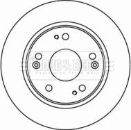 Borg & Beck BBD4598 - Тормозной диск avtokuzovplus.com.ua