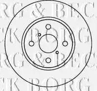 Borg & Beck BBD4604 - Тормозной диск autodnr.net