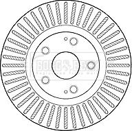 Borg & Beck BBD4605 - Тормозной диск avtokuzovplus.com.ua