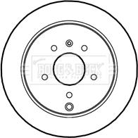 Borg & Beck BBD4611 - Тормозной диск avtokuzovplus.com.ua