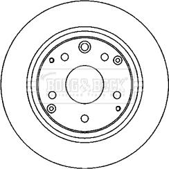 Borg & Beck BBD4612 - Тормозной диск avtokuzovplus.com.ua