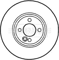 Borg & Beck BBD4617 - Тормозной диск avtokuzovplus.com.ua