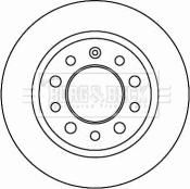 Borg & Beck BBD4625 - Тормозной диск avtokuzovplus.com.ua