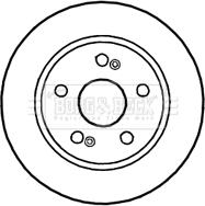 Borg & Beck BBD4643 - Тормозной диск avtokuzovplus.com.ua