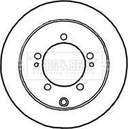 Borg & Beck BBD4644 - Тормозной диск avtokuzovplus.com.ua