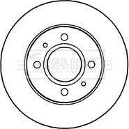 Borg & Beck BBD4653 - Тормозной диск avtokuzovplus.com.ua