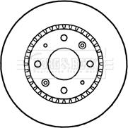 Borg & Beck BBD4656 - Тормозной диск avtokuzovplus.com.ua