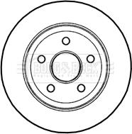 Borg & Beck BBD4661 - Гальмівний диск autocars.com.ua