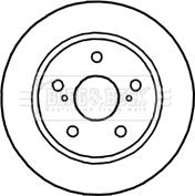 Borg & Beck BBD4664 - Гальмівний диск autocars.com.ua