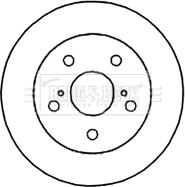 Borg & Beck BBD4666 - Тормозной диск avtokuzovplus.com.ua