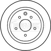 Borg & Beck BBD4670 - Гальмівний диск autocars.com.ua