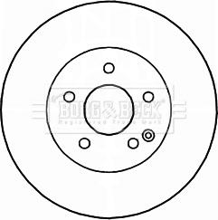 Borg & Beck BBD4675 - Гальмівний диск autocars.com.ua